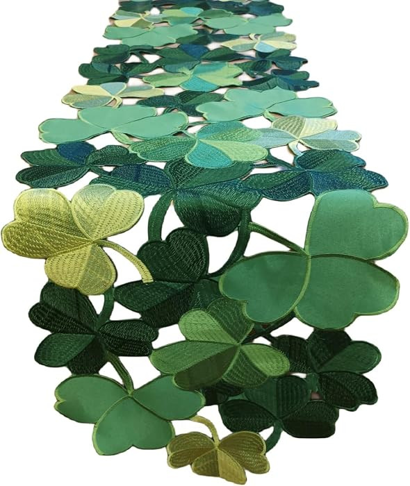 Clover Embroidered Dinner Mat: This product is designed specifically for St. Patrick's Day and is... | Amazon (US)