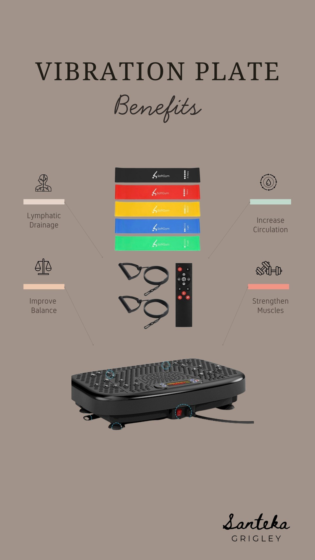 💪🏽 Tone, strengthen, and boost circulation all from home!This vibration plate is compact, easy to use, and perfect for full-body workouts.

#LTKActive