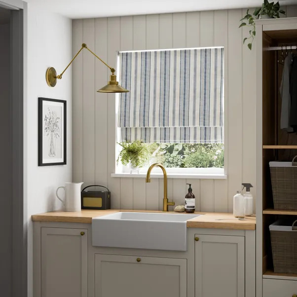 Churchgate Belton Stripe Easy Chain Roman Blind | Dunelm