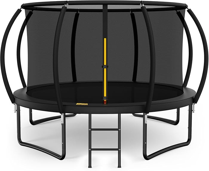 10FT 12FT 14FT 15FT 16FT Outdoor Trampoline with Enclosure Net, Heavy Duty Yard Trampolines, ASTM... | Amazon (US)