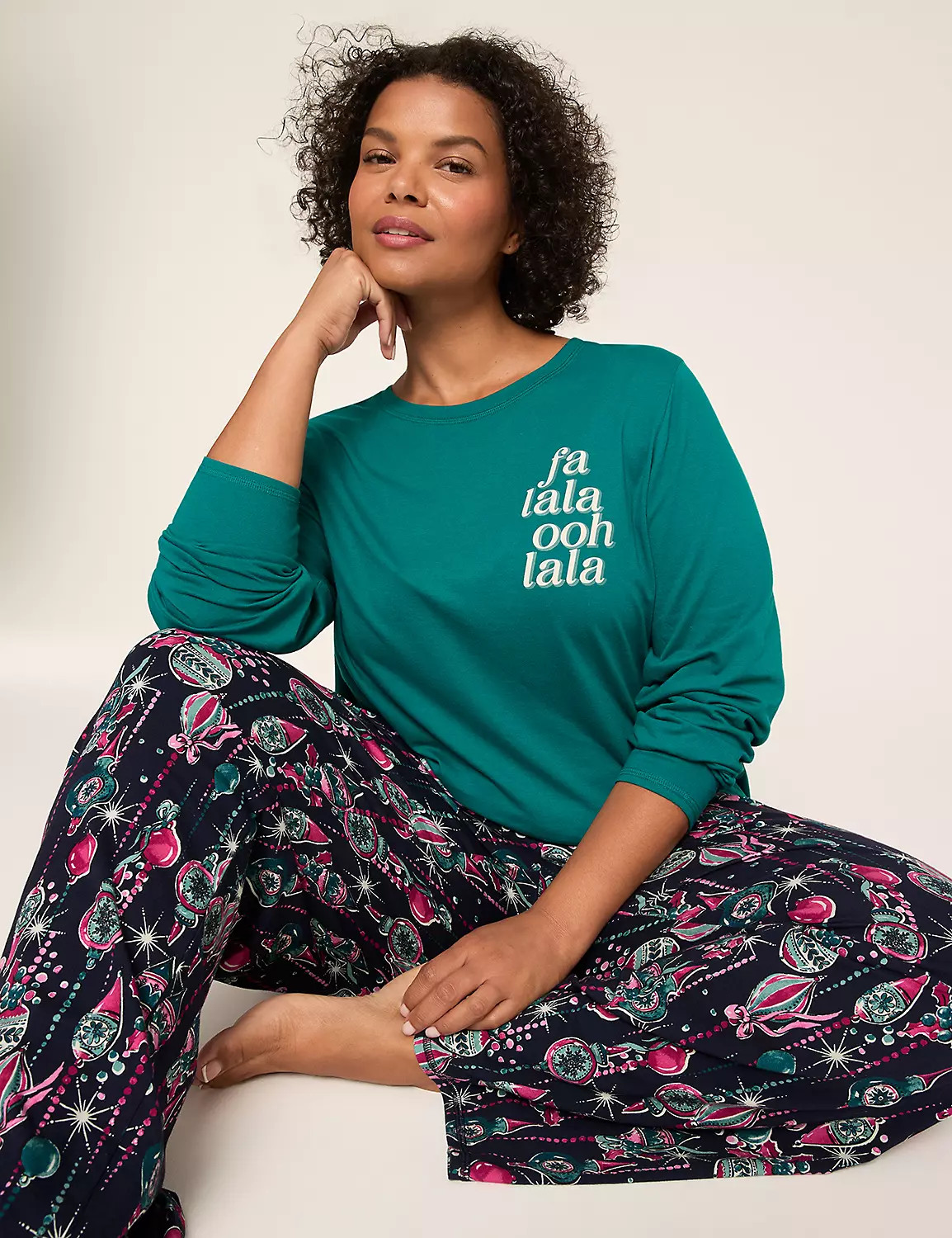 Comfy Cotton Top & Pant PJ Set | Lane Bryant (US)