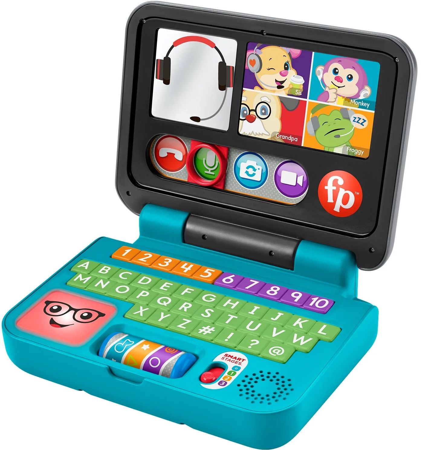 ​Fisher-Price Laugh & Learn Let's Connect Laptop, Electronic Toy with Lights, Music and Smart S... | Walmart (US)