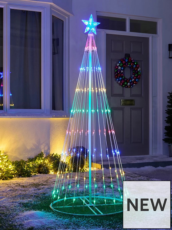 Very Home 5.5ft Waterfall Led Indoor/outdoor Christmas Tree Light | Very (UK)