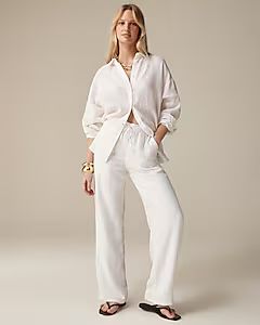 Soleil pant in linen | White Pants Outfit | White Beach Pants | White Vacation Pants | J.Crew US