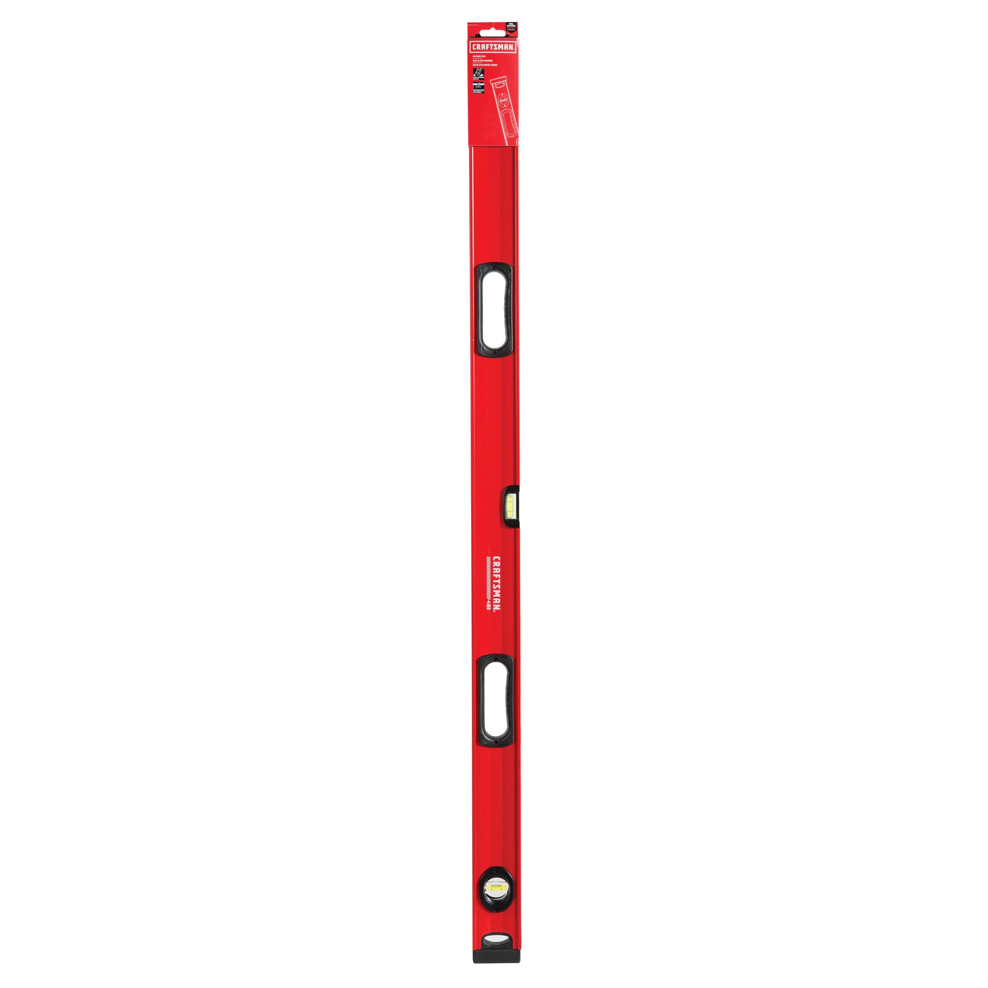 CRAFTSMAN Aluminum 48.0-in 3 Vial Box beam level in Red | CMHT82347 | Lowe's