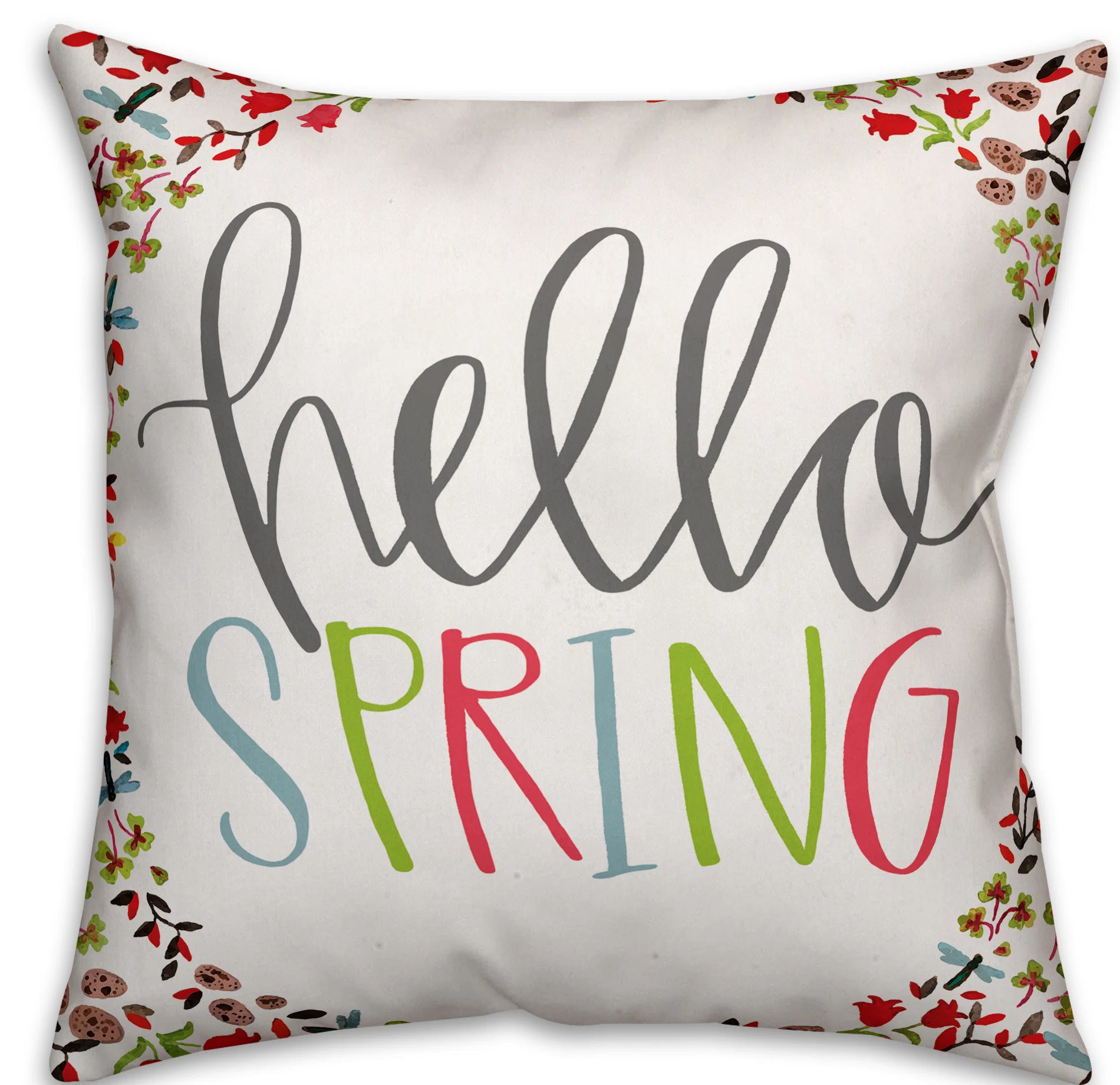 Hello Spring Hello Spring Throw Pillow | Wayfair North America