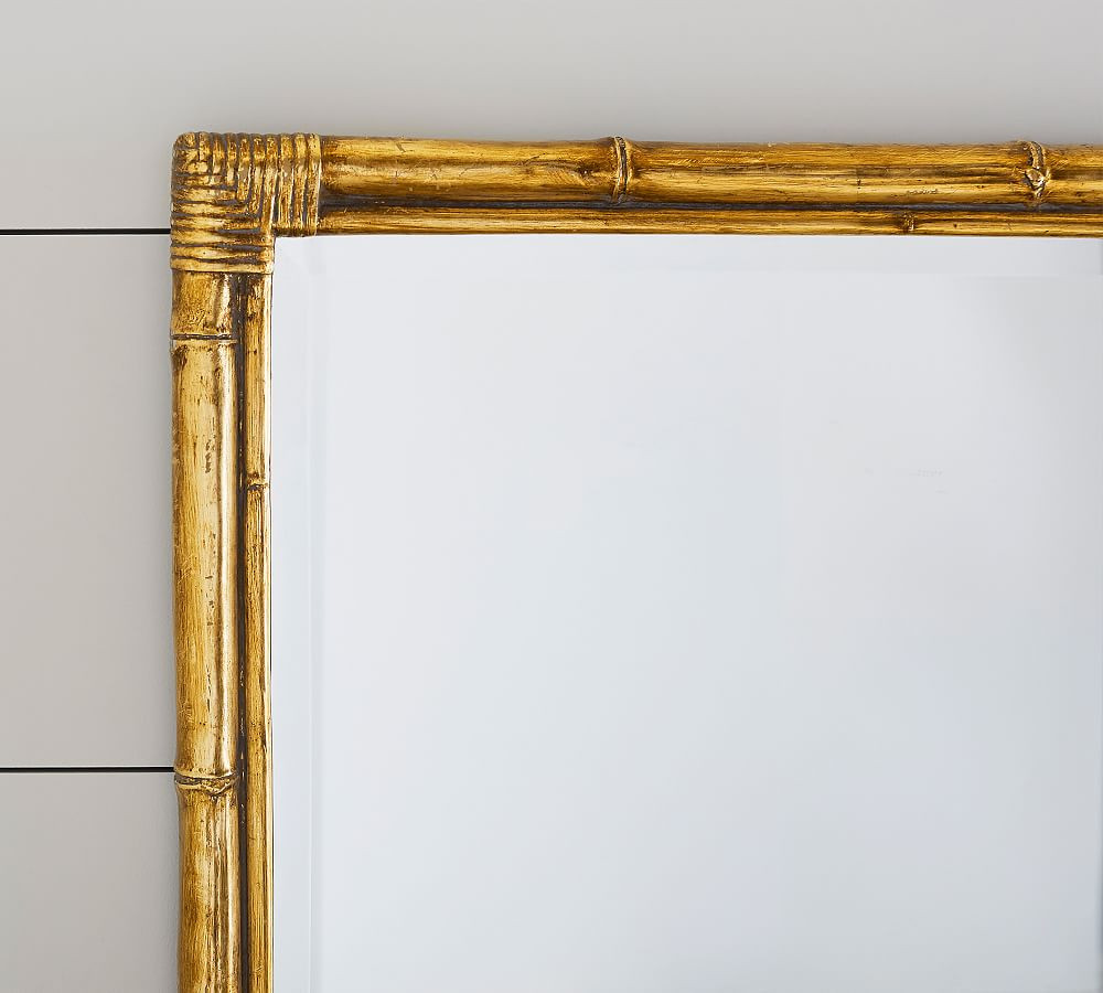 Gold Bamboo Frame Accent Mirror | Pottery Barn (US)