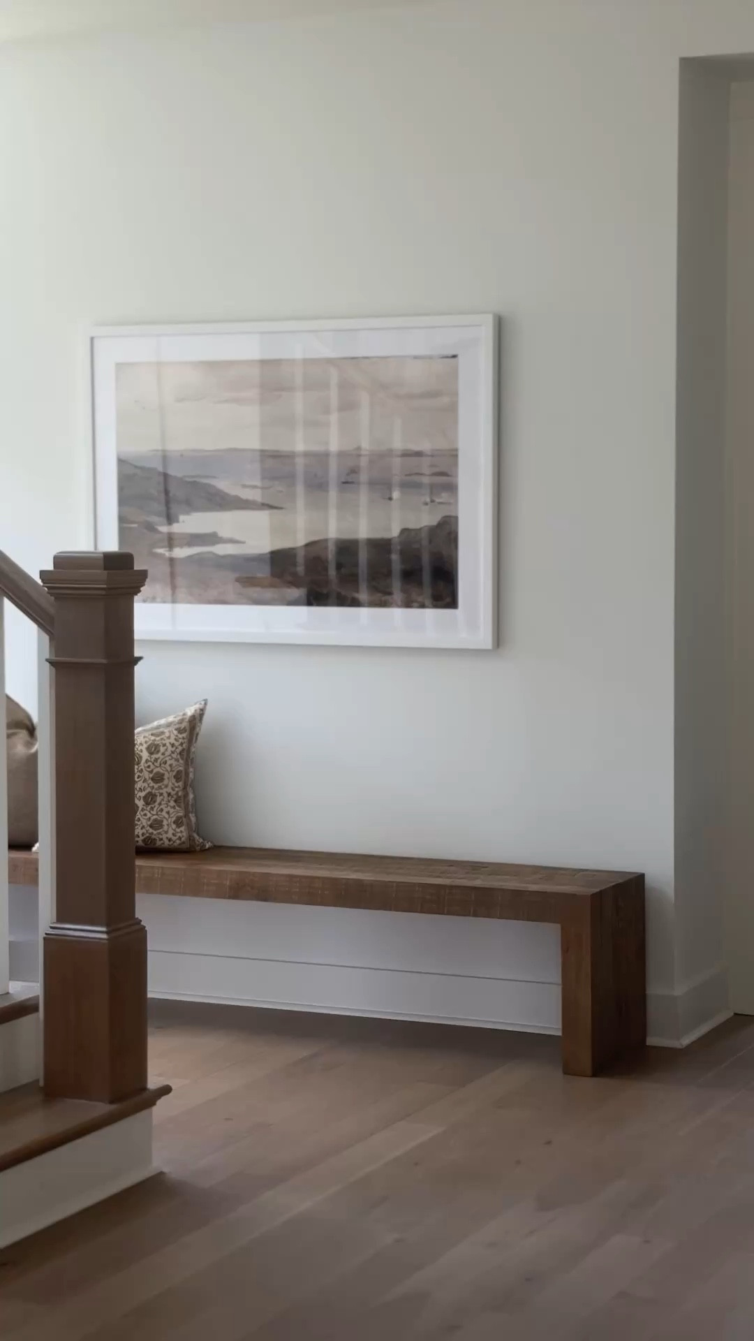 This blank wall was throwing off the whole entryway, so I pulled together a few pieces to make it feel warm and intentional. 

 #LTKHome