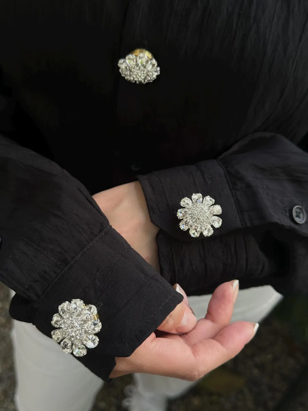 Luxury Rhinestone Shirt Buttons \u2013 Statement Crystal Button Covers for Blazers, Cufflinks & C... | Etsy (Global)