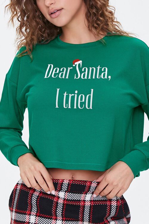 Dear Santa I Tried Graphic Top | Forever 21 (US)