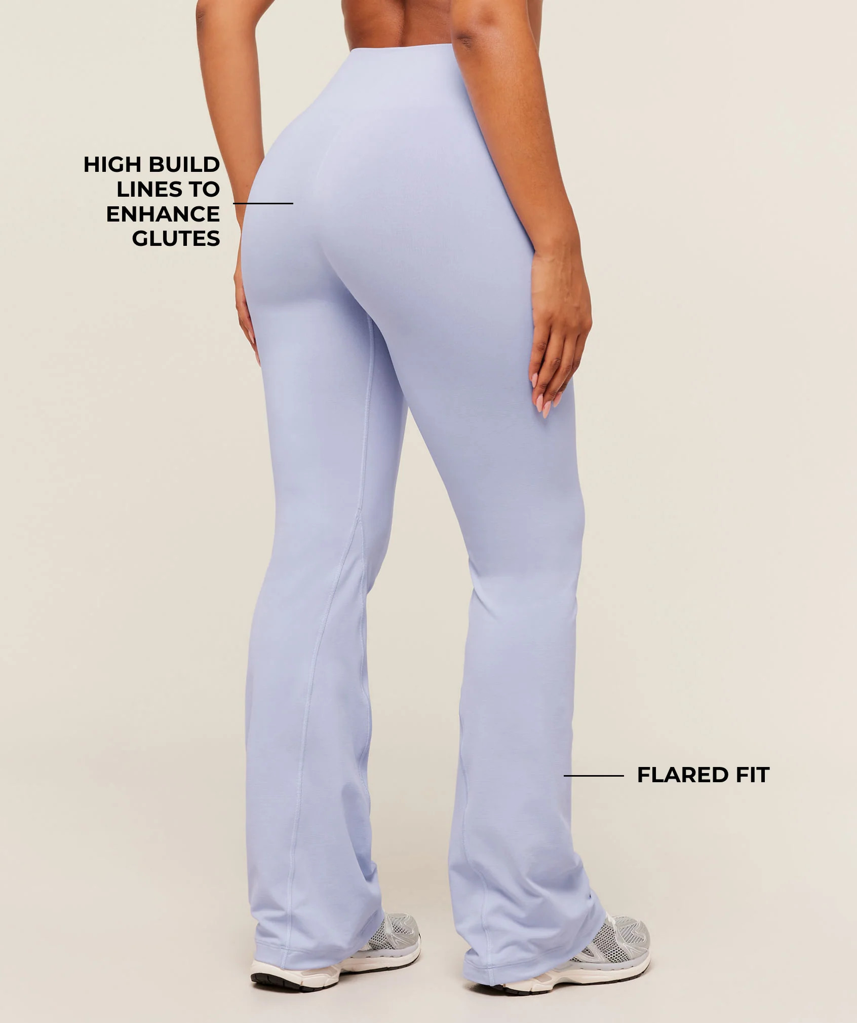 Gymshark Soft Sculpt Flared Leggings - Peri Blue | Gymshark US