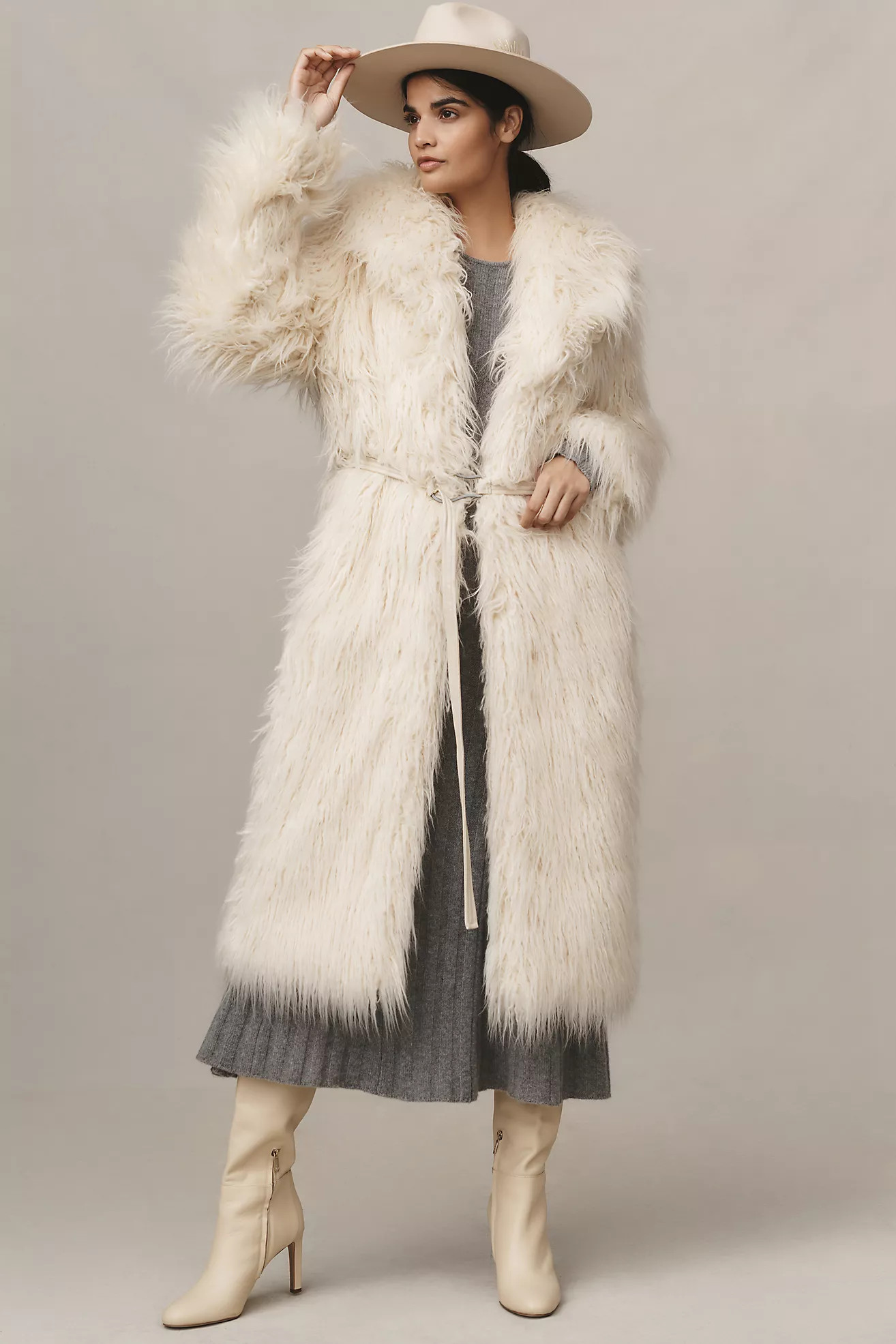 Avec Les Filles Faux Fur Long Coat | Anthropologie (US)