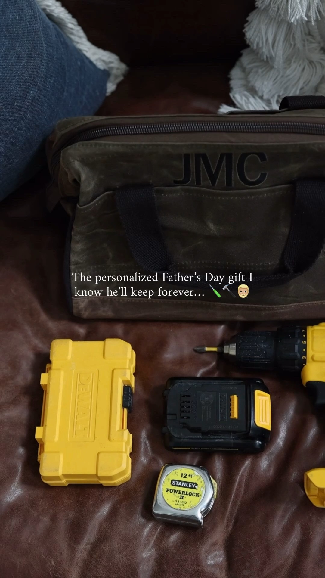 Okay but why is this giving quiet luxury dad energy 😭🤎

The leather bag. The engraved hammer. The whole “weekend project but make it aesthetic” vibe. Obsessed.

This feels like the kind of Father’s Day gift that gets used for years and somehow becomes part of family lore lol.

10/10 for the dads who already own everything.

#LTKSeasonal #LTKMens