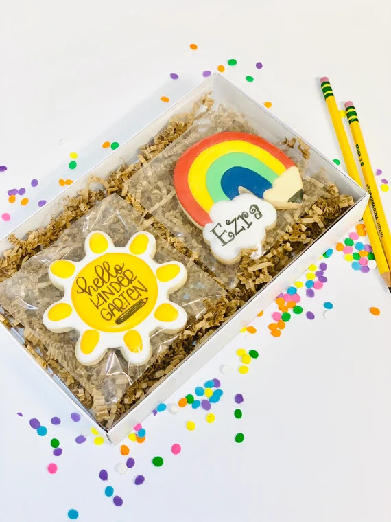 Back to School Cookie Set - School Cookie Box | Etsy (US)