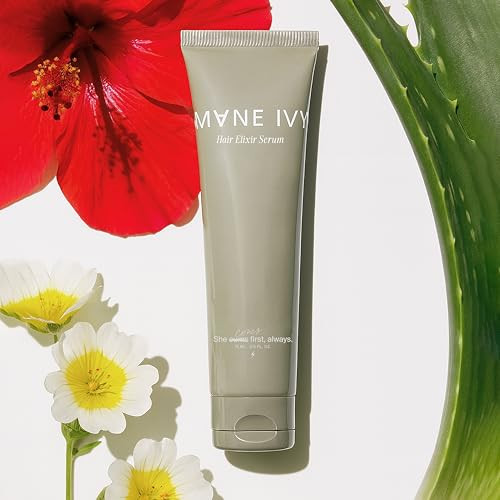 MANE IVY - Total Package Hair Elixir Serum - Smooth Frizz-Free Hair - 40ml 1.3 Fl Oz | Heat Protectant - Daily Styling & Overnight Treatment - Lightweight Formula with Hibiscus & Meadowfoam Extracts | Amazon (US)