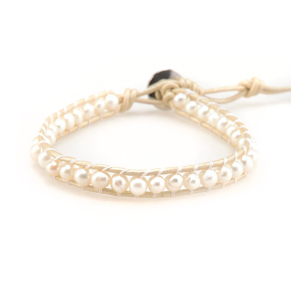 Freshwater Pearls on Ivory - Single Wrap | Victoria Emerson
