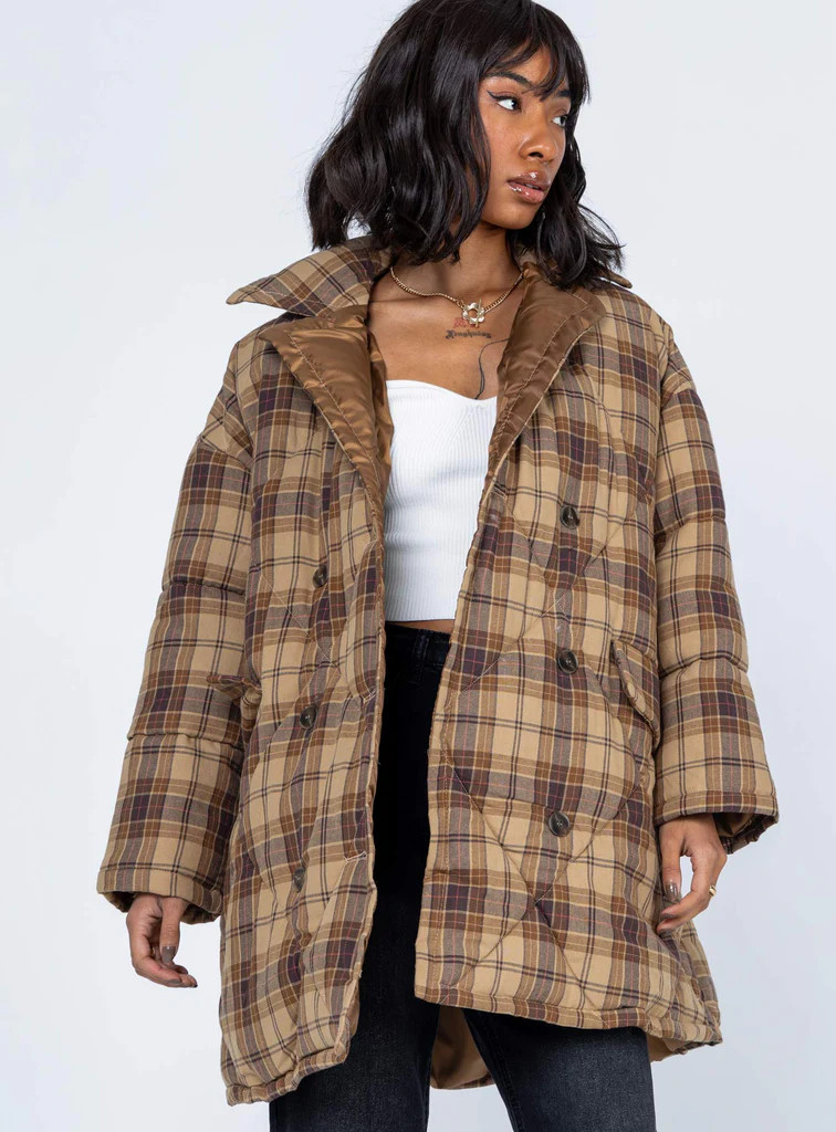 Nyomi Coat Brown | Princess Polly US