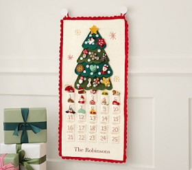 Felt Activity Christmas Tree Advent Calendar | Pottery Barn Kids