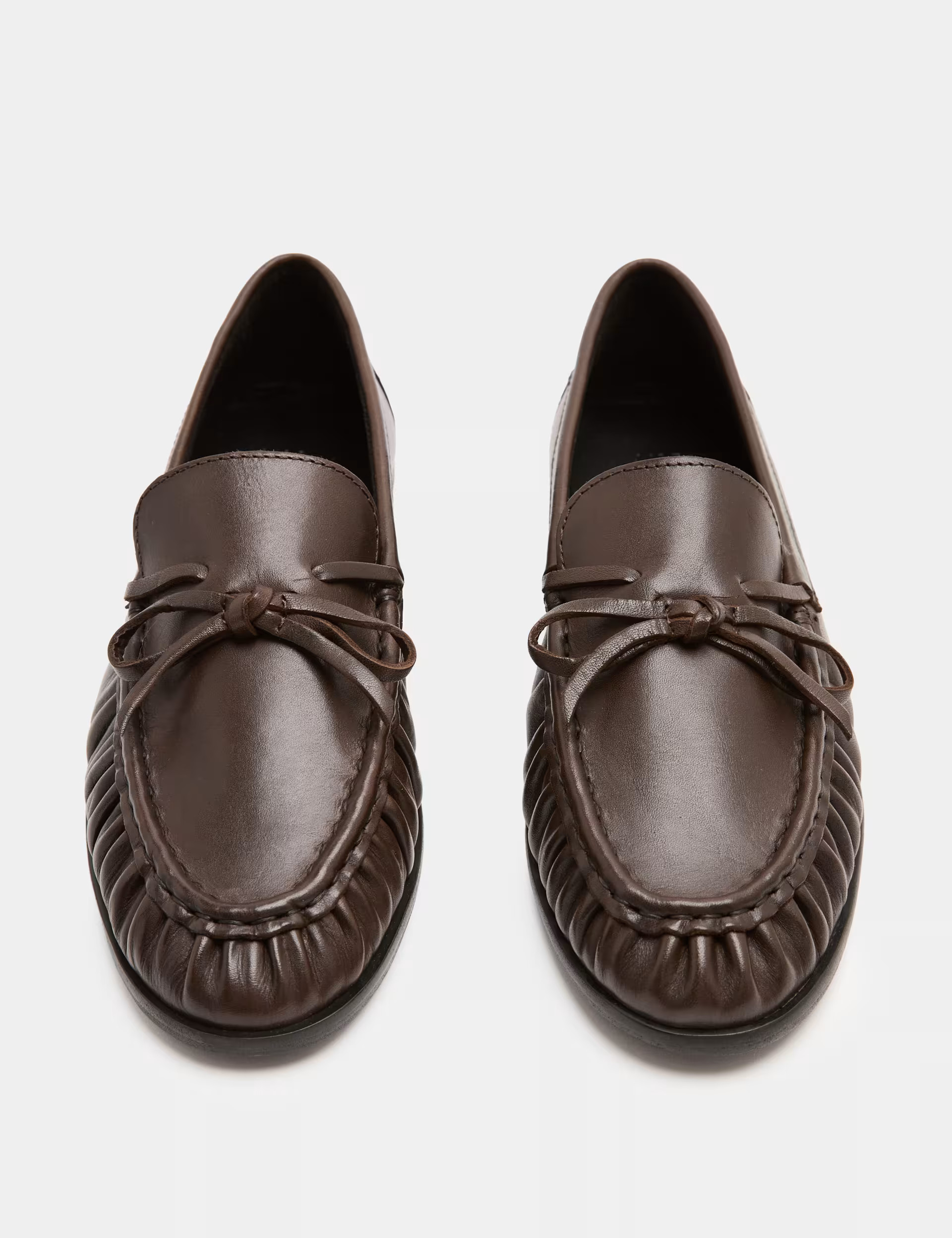 Leather Bow Slip On Loafers | Marks & Spencer (UK)