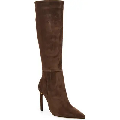Tony Bianco Apollo Pointed Toe Knee High Boot in Black Venice at Nordstrom, Size 8 | Nordstrom