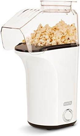 DASH DAPP150V2WH04 Hot Air Popcorn Popper Maker with Measuring Cup To Portion popping Corn Kernels + | Amazon (US)