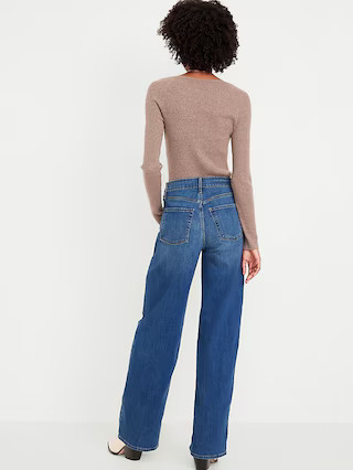 High-Waisted Wow Wide-Leg Jeans | Old Navy (US)