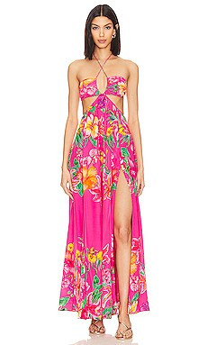 ROCOCO SAND X Revolve Megan Long Dress in Pink from Revolve.com | Revolve Clothing (Global)