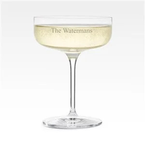 Engraved Luigi Bormioli Entertaining Champagne Coupe | Things Remembered