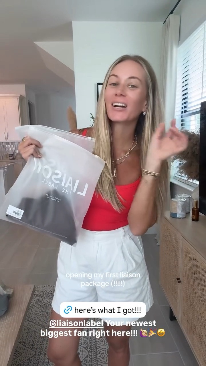 Linking the red tank + shorts I’m wearing in this! 