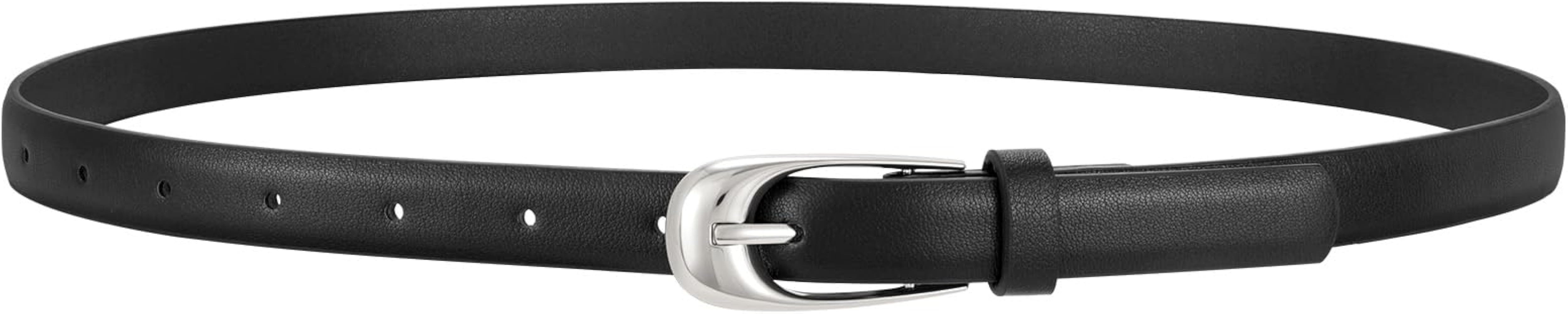 WERFORU Skinny Leather Belt for Dress Jeans Women Thin PU Leather Belt with Fashion Gold Buckle,b... | Amazon (US)
