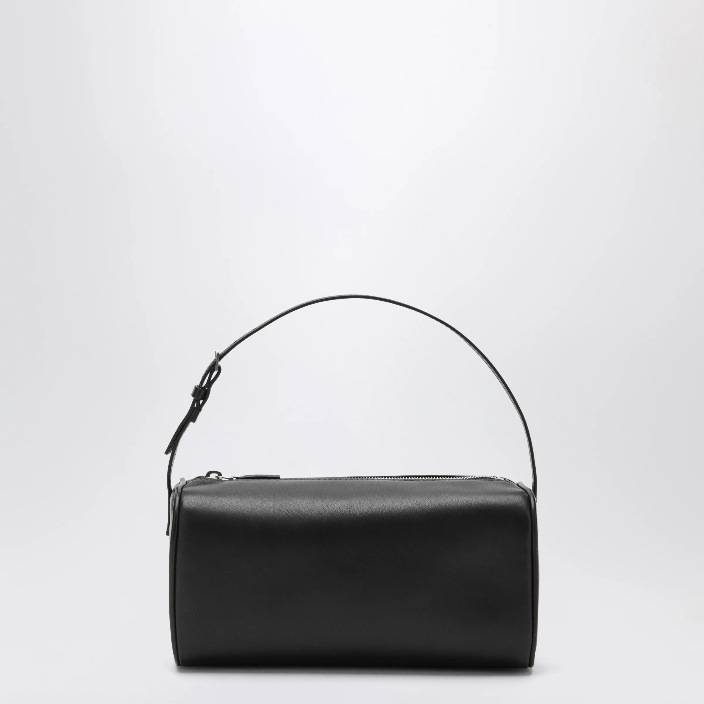 90's leather shoulder bag in black lambskin | The Double F