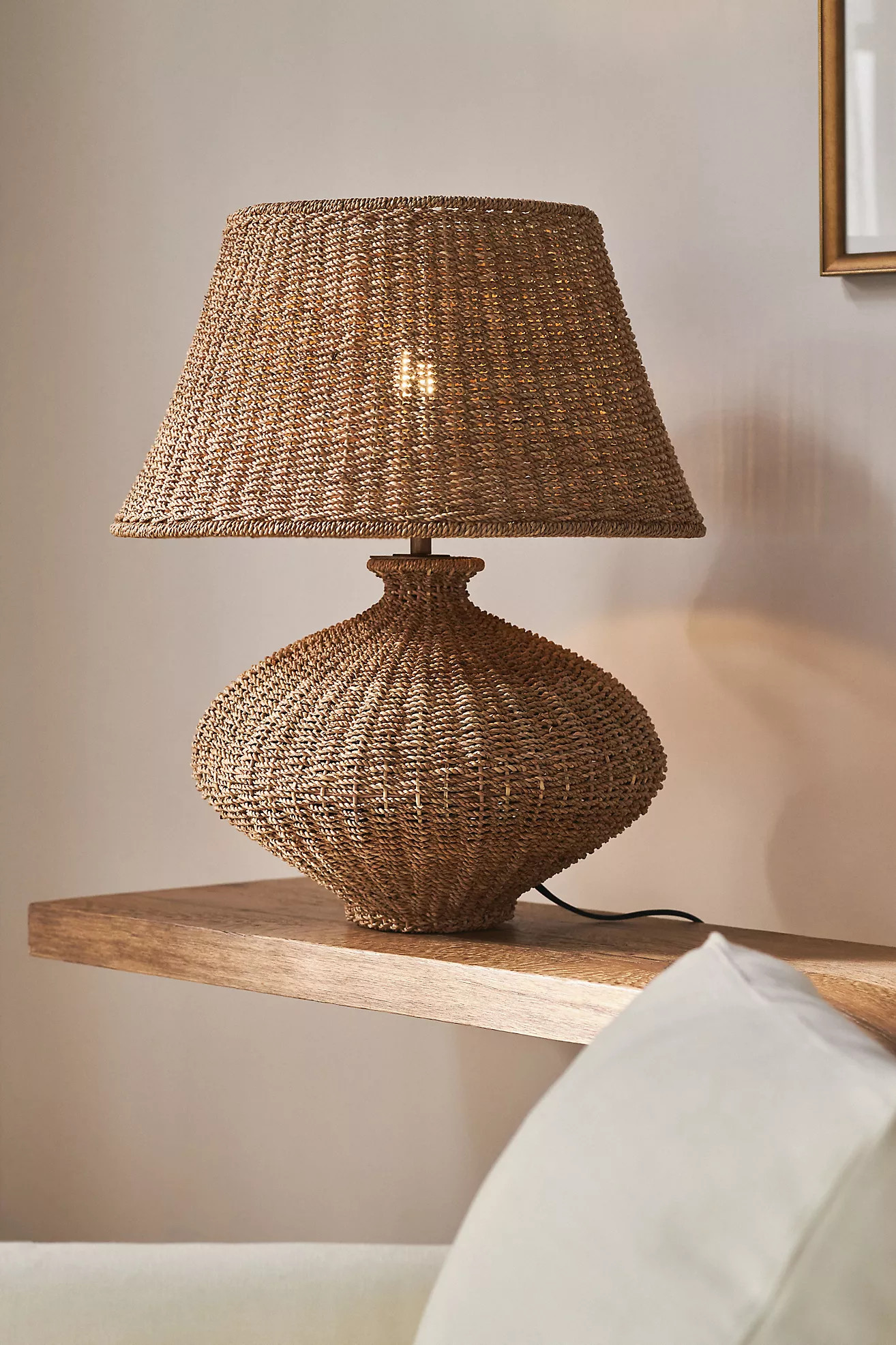 Nette Woven Table Lamp | Anthropologie (US)