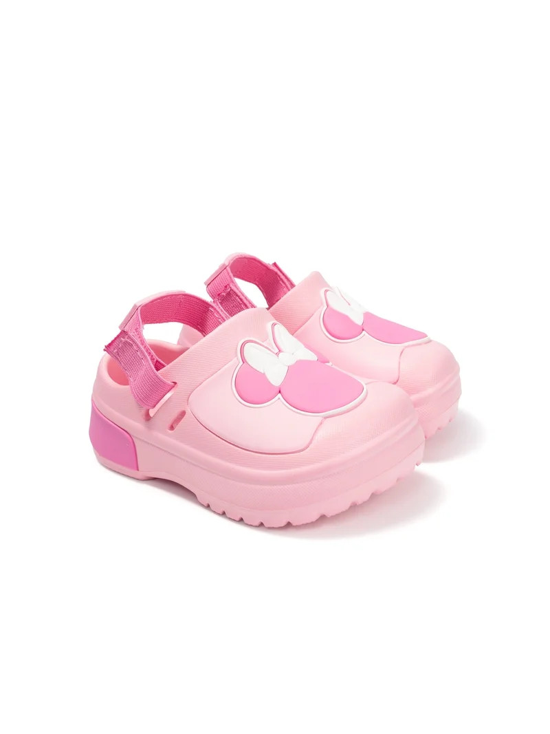 Baby Girls Minnie Mouse Adjustable Strap Clog | Walmart (US)