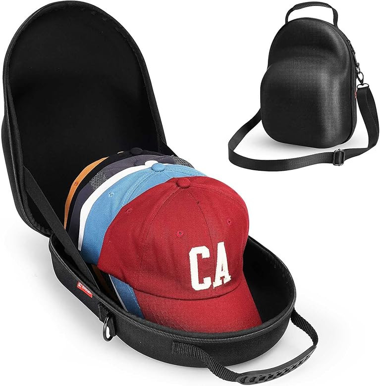 Livelab Hat Travel Case, Hard Hat Case for Baseball Caps, Hat Storage for Travel with Carrying Ha... | Amazon (US)