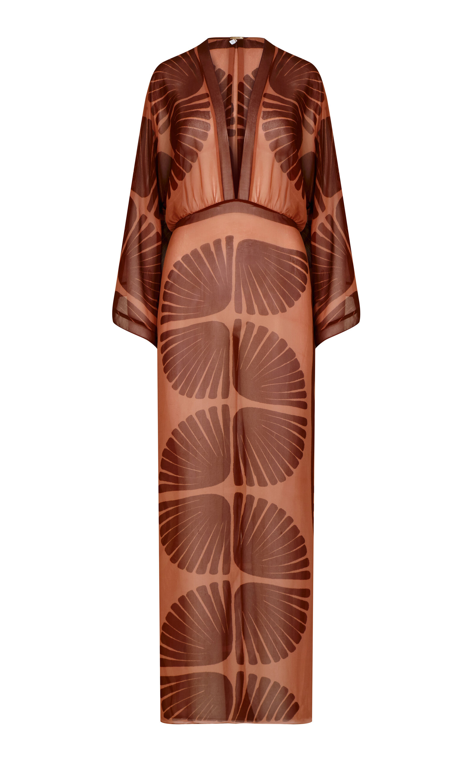 Spiritual Healers Plunged Chiffon Maxi Dress | Moda Operandi (Global)