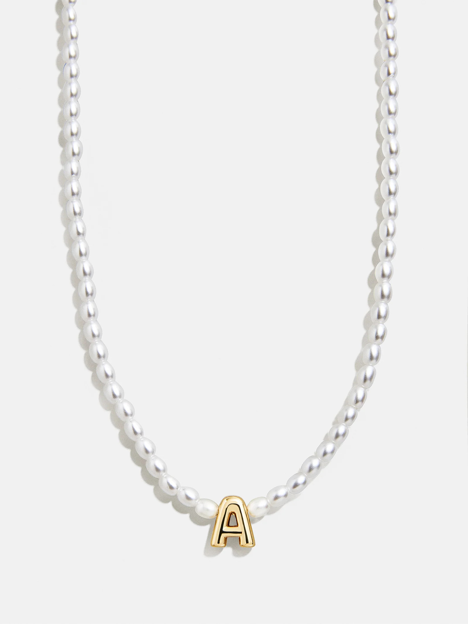 Playful Pearls Kids’ Initial Necklace - Gold/Pearl | BaubleBar
