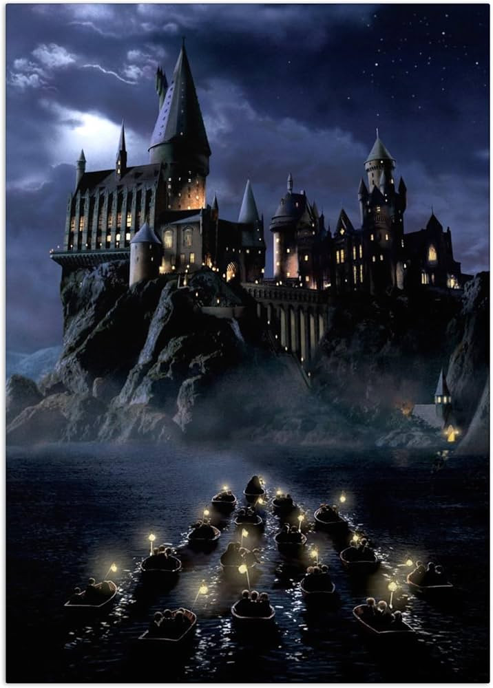 Displate Metal Poster - Harry Potter - Wizarding World Gift - Sorcerer's Stone - Hogwarts Boats -... | Amazon (US)