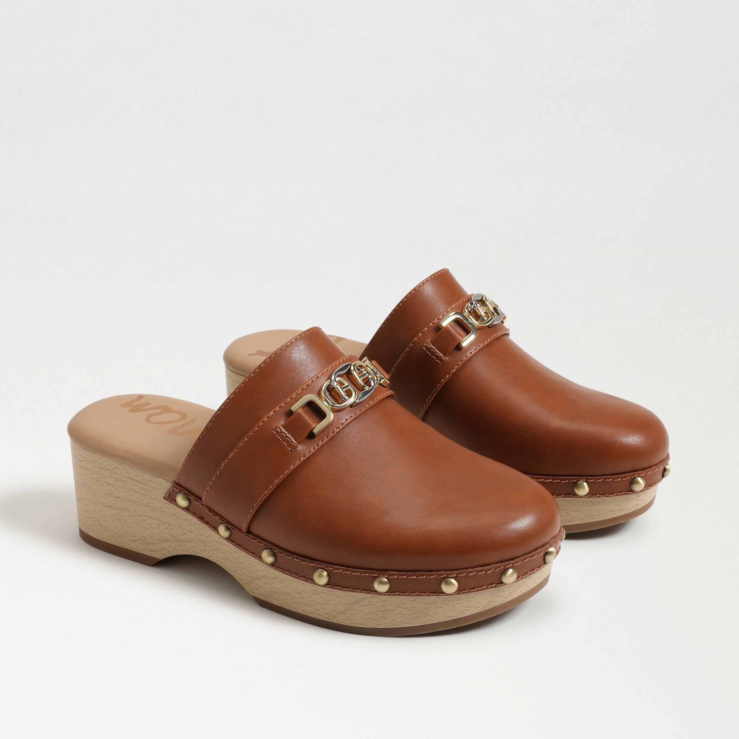 Sam Edelman Kaye Clog Cuoio Brown 7.0 | Sam Edelman