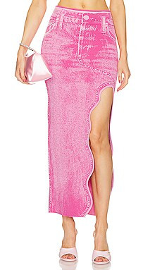 Lily Denim Print Wavy Midi Skirt
                    
                    PH5 | Revolve Clothing (Global)