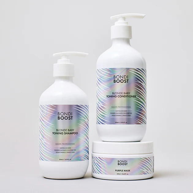 Blonde Baby Trio - Blonde Toning Shampoo + Conditioner + Hair Mask | Bondi Boost