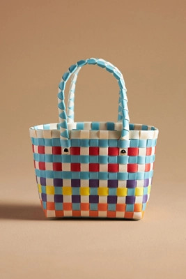Mini Woven Basket Tote | Anthropologie (US)