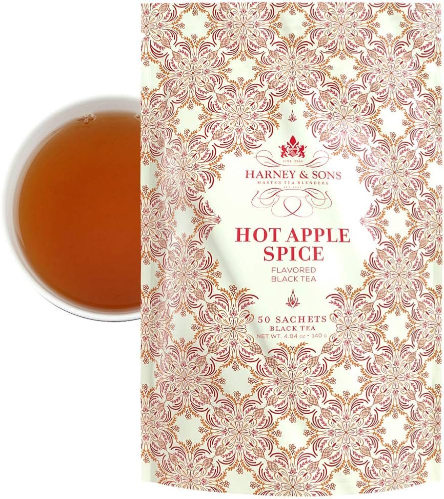 Harney & Sons Hot Tea Sachets, Apple Spice 50 Count | Amazon (US)