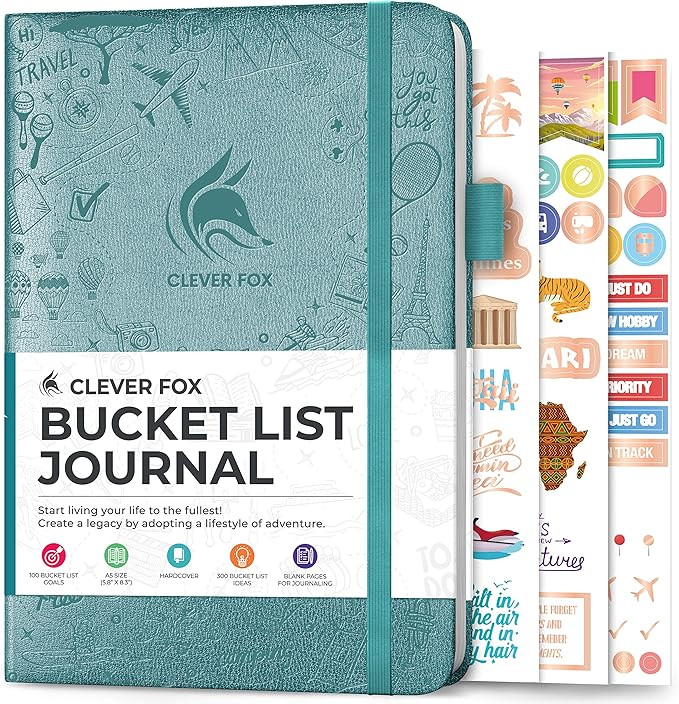 Clever Fox Bucket List Journal – Inspirational Book for Memories & Adventures – Motivational ... | Amazon (US)