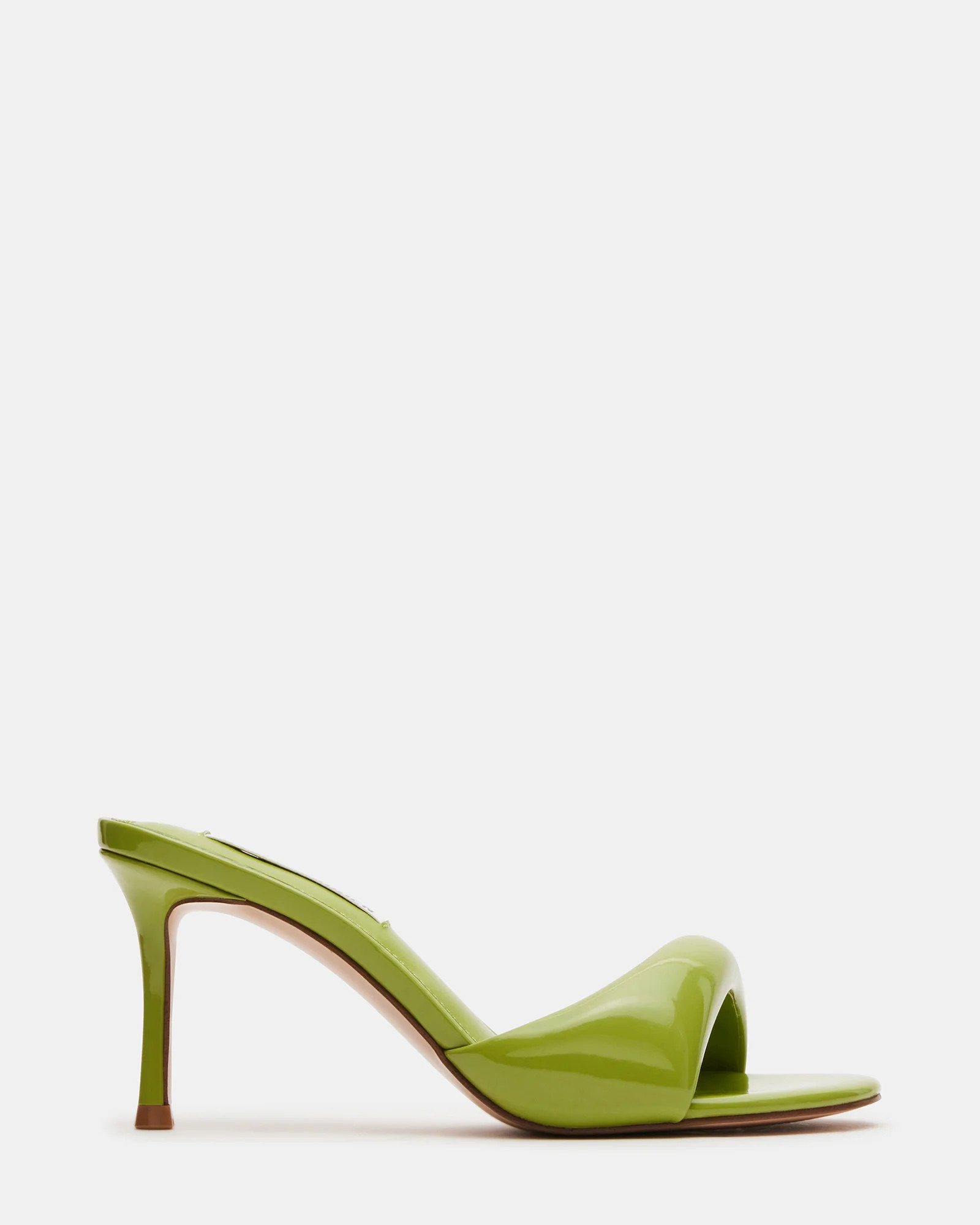 KIERAN Green Patent Mule Heel | Women's Heels | Steve Madden (US)