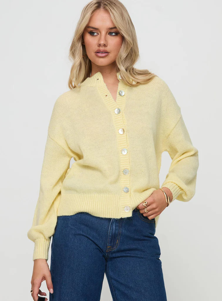 Sunbeam Cardigan Yellow | Princess Polly US