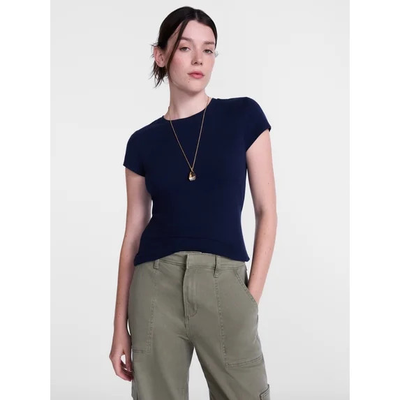 Scenario Women's and Women's Plus Tee with Short Cap Sleeves, Sizes XS-4X | Walmart (US)