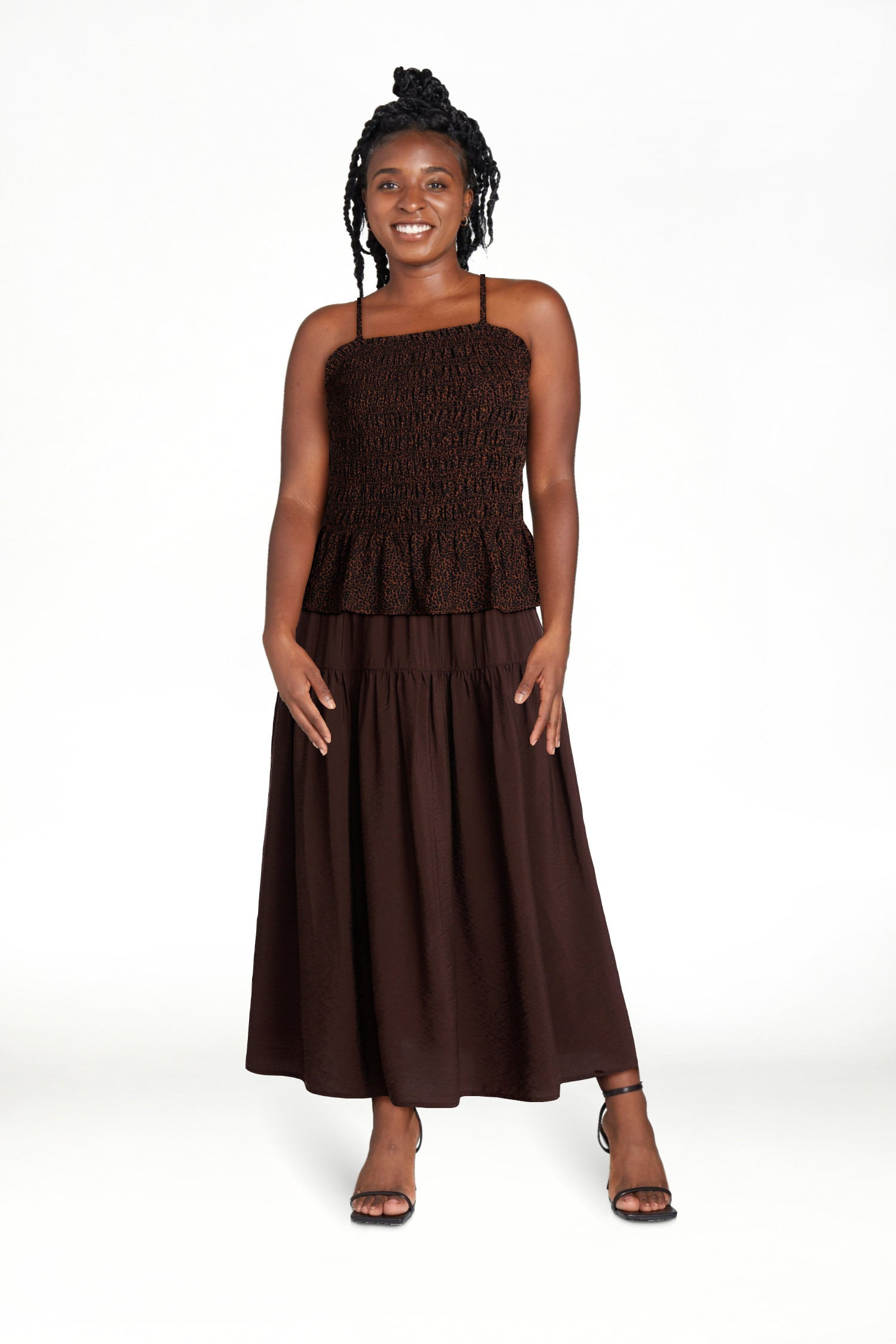 Time and Tru Women's Smocked Tank Top, Sizes XS-XXXL | Walmart (US)