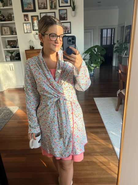 Lake robe - such a lovely weight for any season! Runs true to size, I got a small
Nightgown - runs big but cozy! I got a small and could have sized down to an XS because it’s big but I don’t mind it - and it will be great to grow in to if/when I get pregnant one day
Pajamas, robe, nightgowns, gift idea, baby shower gift

#LTKunder100