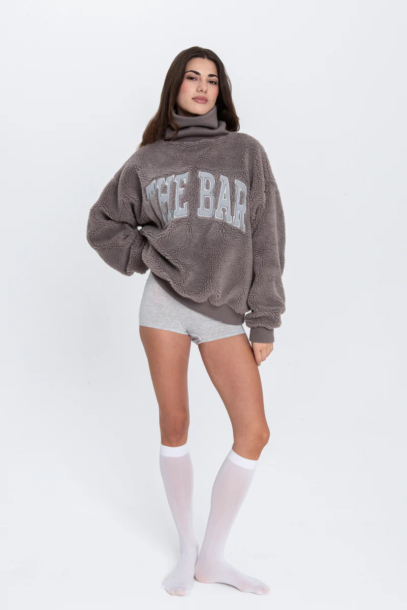 GIGI HIGHEST NECK SWEATSHIRT CINDER/GREY | The Bar