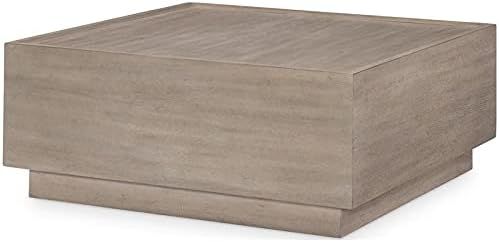 Legacy Classic Furniture Milano by Rachael Ray Wood Square Cocktail Table in Oak Sandstone | Amazon (US)